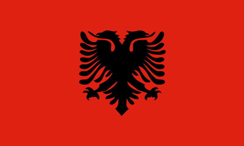 flat albanian flag